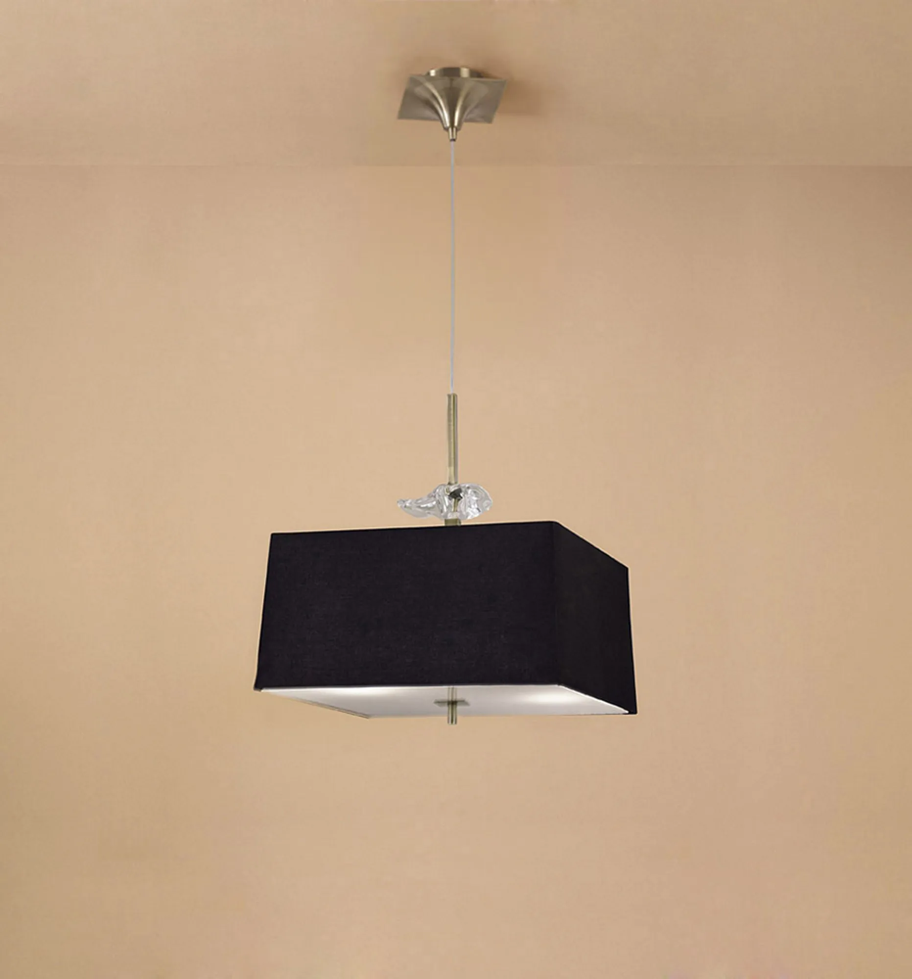 Akira Antique Brass-Black Ceiling Lights Mantra Single Pendant